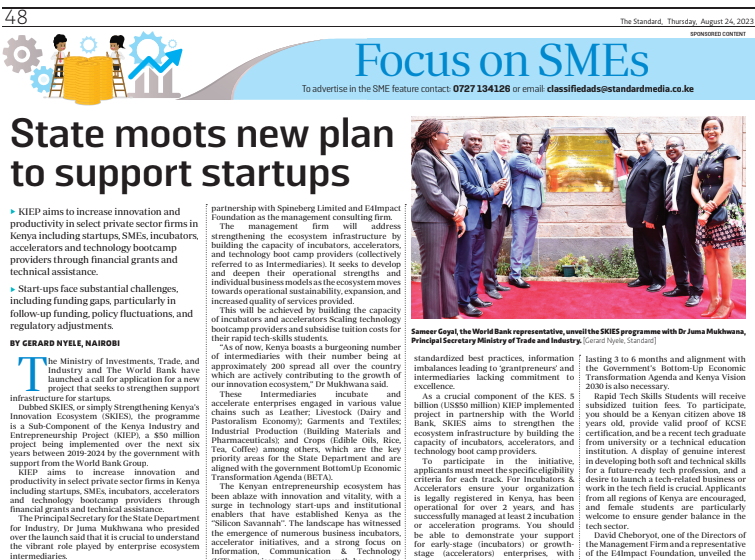 Standard Newspaper- Mespt feted for supporting startups.pdf