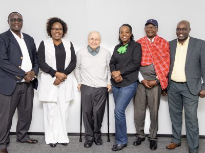 MESPT Board of Trustees L-R: BOT Chairman Noah Meely, Rebecca Amukhoye, David Cracknell, Dorothy Nduku K. Kipsang, Prof. Robert Mwadime Ngolo and Thomas Were