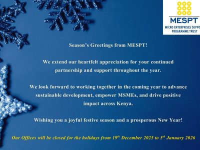 Blue Merry Christmas Card for Clients (1)